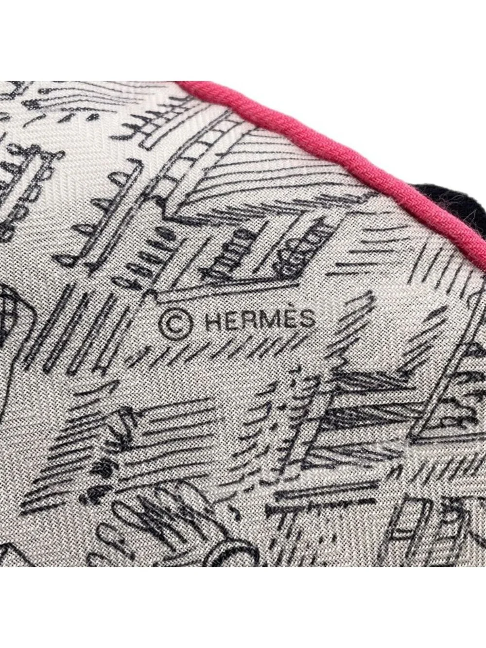 Hermes Shawl Carre 140 Geant Nouvelle Cite Cavaliere Scarf